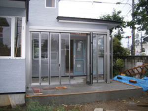 サンルーム取付完了