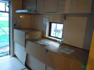 システムキッチン据付