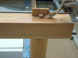 外部木部保護塗料塗布