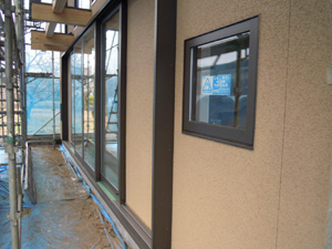 外壁弾性リシン吹付完了