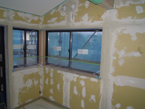 内壁下地処理状況