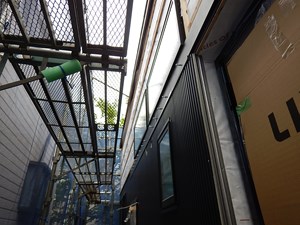 外壁ガルバリウム鋼板施工状況②