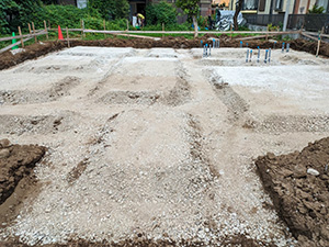 砕石敷き
