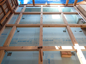 1階床大引き状況