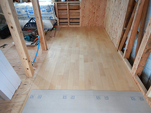 フロア施工状況