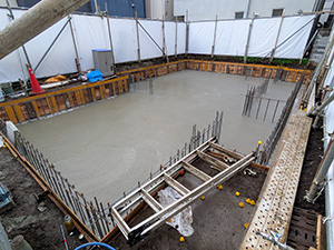 耐圧盤コンクリート打設