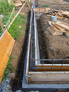 基礎立上り枠組