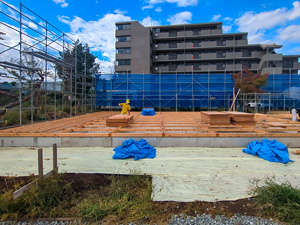 土台防蟻剤吹付