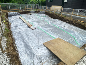 防湿フィルム敷設