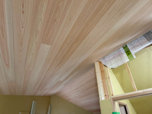 2階天井仕上げ