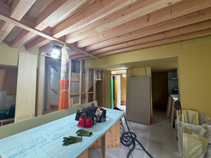 石膏ボード張り