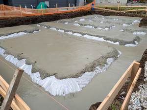 捨てコンクリート打設