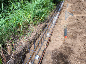 境界ブロック配筋