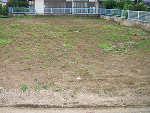 着工前状況・地縄張り