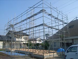 外部足場架設